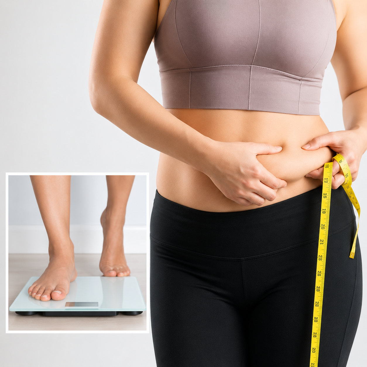 Before weight loss - belly fat